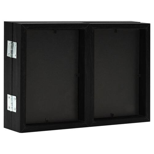 Folderamme til 3 billeder 28x18 cm + 2x(13x18 cm) sort
