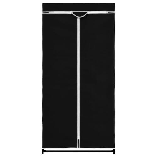Klædeskab 75 x 50 x 160 cm sort