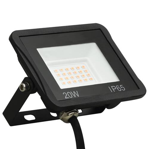 LED-projektør 20 W varmt hvidt lys