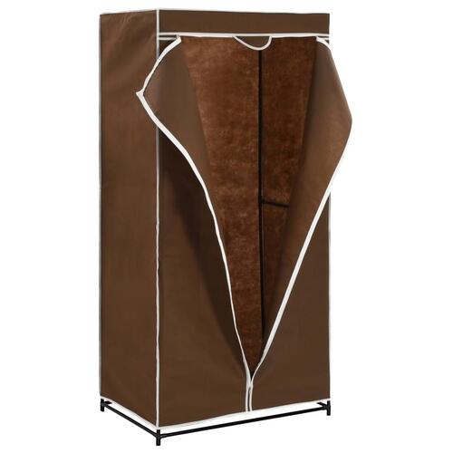 Klædeskab 75 x 50 x 160 cm brun