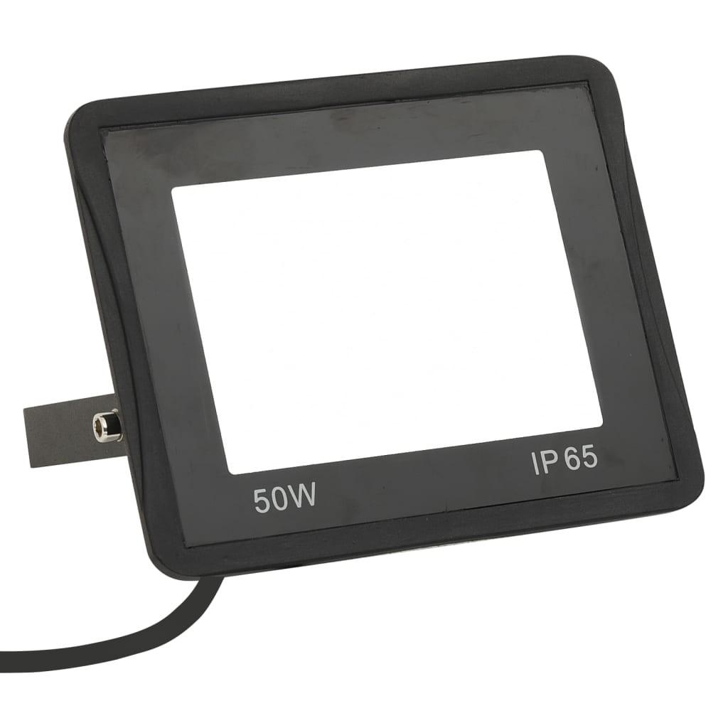 LED-projektør 50 W kold hvid