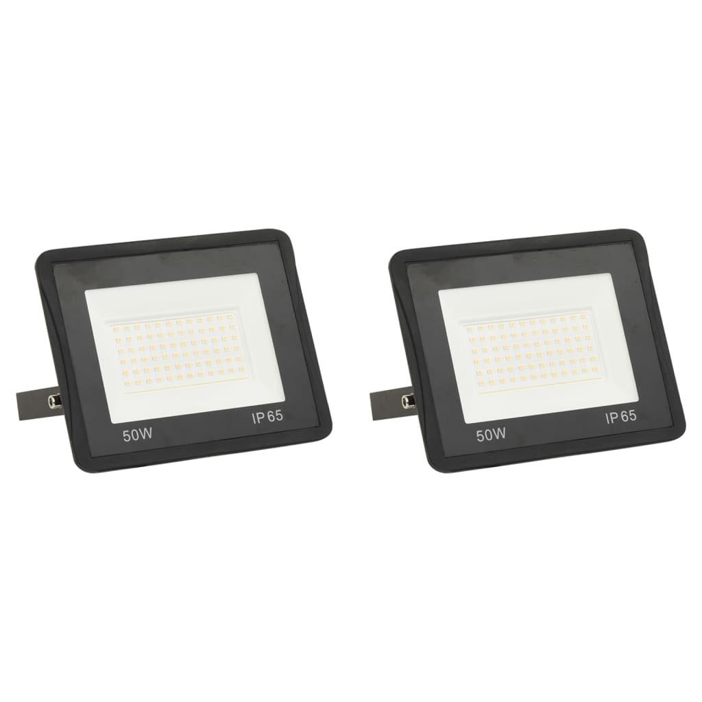 LED-projektører 2 stk. 50 W kold hvid