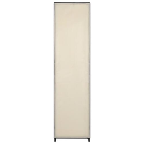 Klædeskab med 4 rum 175x45x170 cm cremefarvet