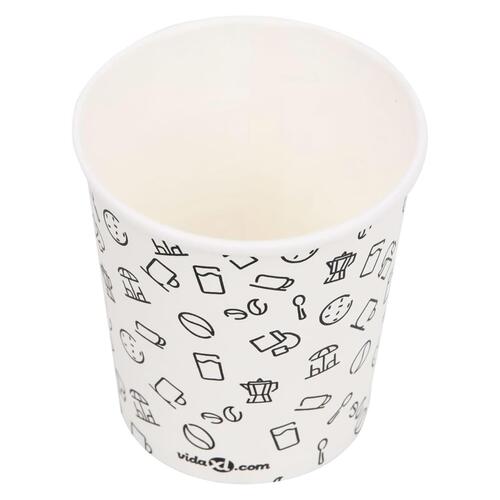Papkrus 1000 stk. 200 ml hvid og sort
