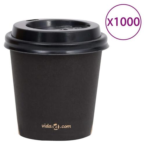 Papkrus med låg 120 ml 1000 stk. sort