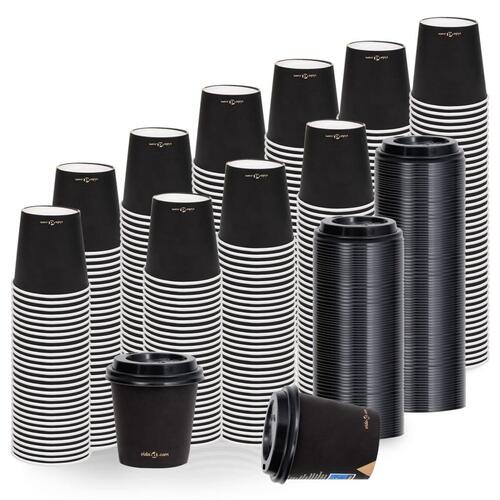 Papkrus med låg 120 ml 1000 stk. sort