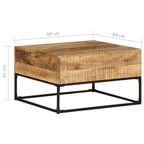 Sofabord 68x68x41 cm ru mangotræ