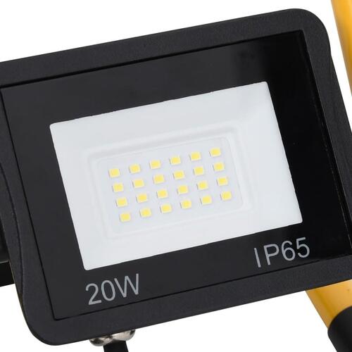 LED-projektør med håndtag 20 W varm hvid