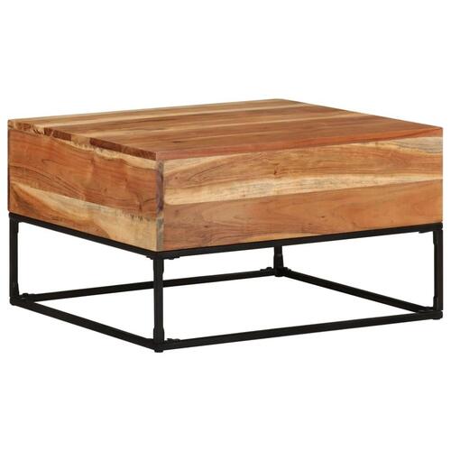 Sofabord 68x68x41 cm massivt akacietræ