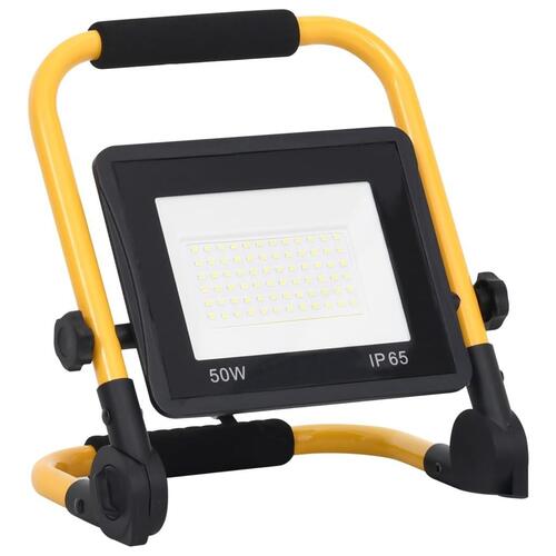 LED-projektør med håndtag 50 W kold hvid