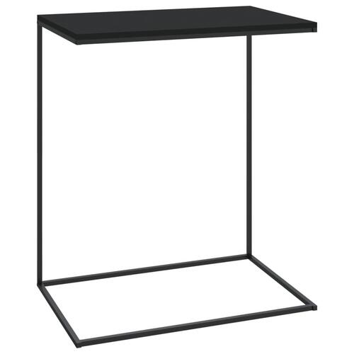 Sidebord 55x35x66 cm konstrueret træ sort
