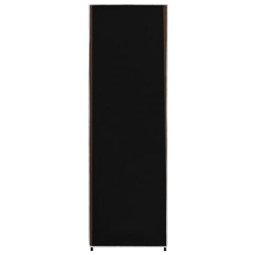 Klædeskab 87 x 49 x 159 cm stof sort