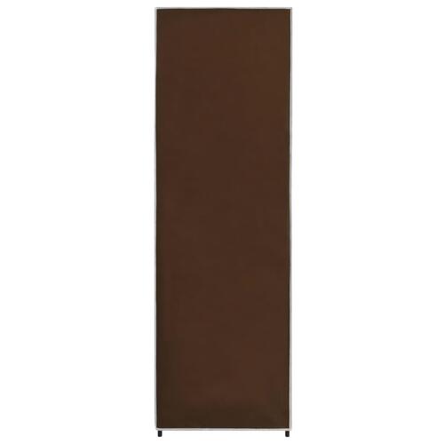 Klædeskab 87 x 49 x 159 cm stof brun