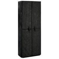Skoskab 60 x 30 x 166 cm stof sort