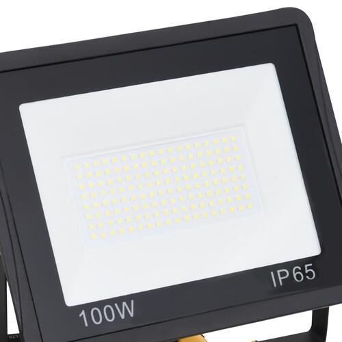 LED-projektør med håndtag 2x100 W kold hvid