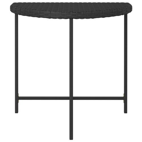 Havebord 80x50 x75 cm polyrattan sort