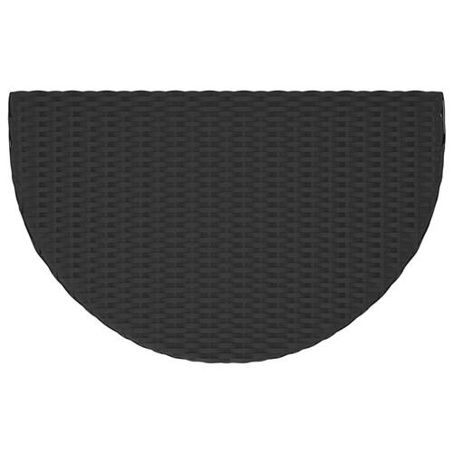 Havebord 80x50 x75 cm polyrattan sort