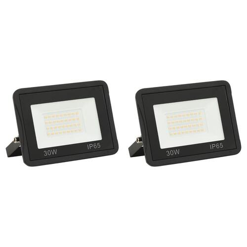 LED-projektører 2 stk. 30 W koldt hvidt lys