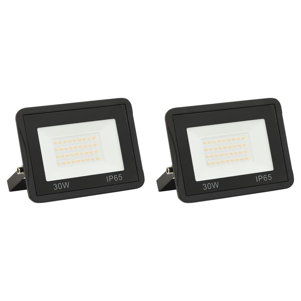 LED-projektører 2 stk. 30 W koldt hvidt lys