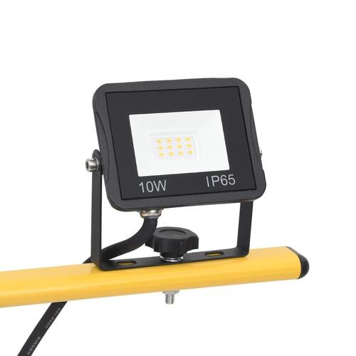 LED-projektør med stativ 2x10 W kold hvid