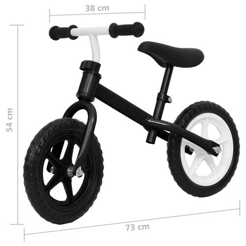 Løbecykel 11" hjul sort