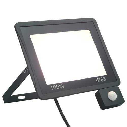 LED-projektør med sensor 100 W kold hvid