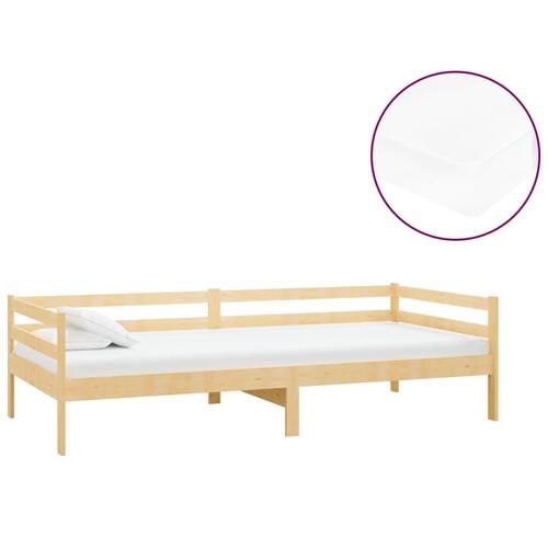 Daybed med madras 90x200 cm massivt fyrretræ