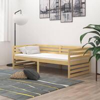 Daybed med madras 90x200 cm massivt fyrretræ