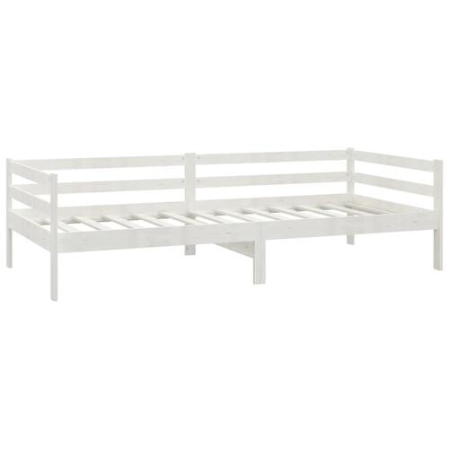 Daybed med skuffer 90x200 cm massivt fyrretræ hvid