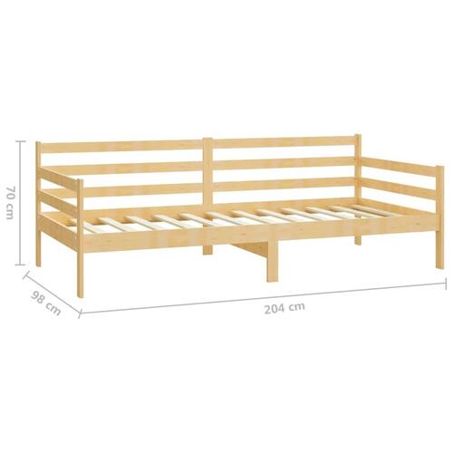 Daybed med skuffer 90x200 cm massivt fyrretræ