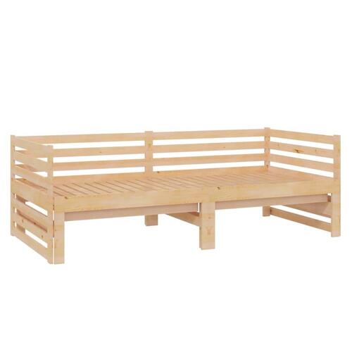 Daybed med udtræk 2x(90x200) cm massivt fyrretræ