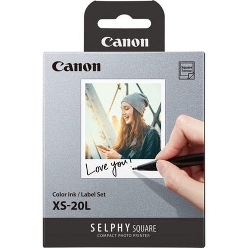 Fotopapir Canon XS-20L til Selphy Square - 20 ark, hvid