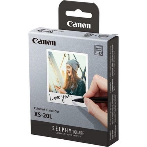 Fotopapir Canon XS-20L til Selphy Square - 20 ark, hvid