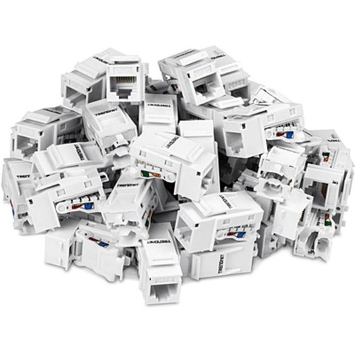 Netværksstik RJ45 Trendnet TC-K50C6 - 50 stk., hvid