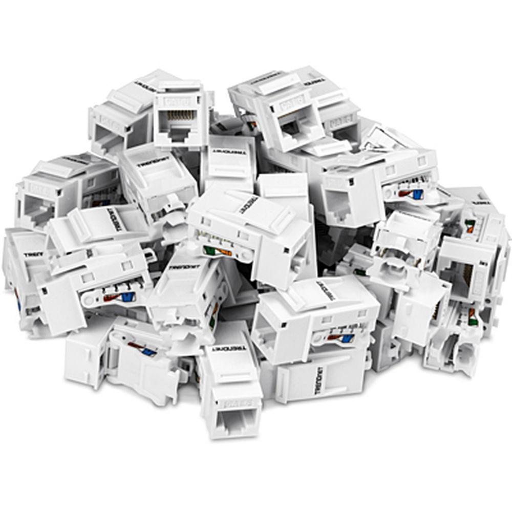 Netværksstik RJ45 Trendnet TC-K50C6 - 50 stk., hvid