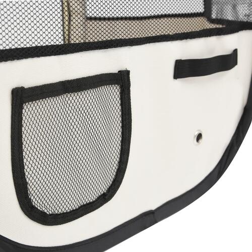 Foldbar hundegård med bæretaske 125x125x61 cm blå