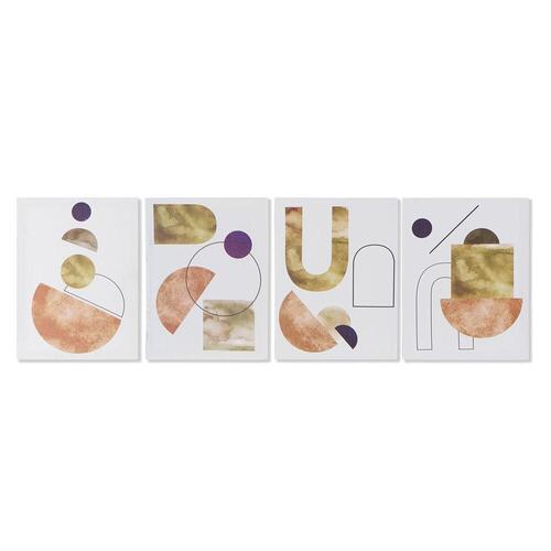 Maleri Abstrakt (30 x 1.8 x 40 cm) (4 stk)