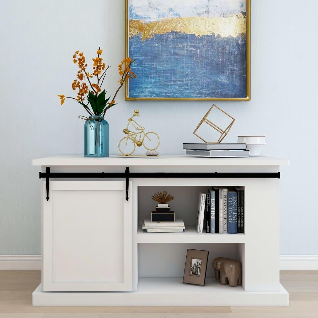 Mini-skydelågesæt til skabe kulstofstål 122 cm