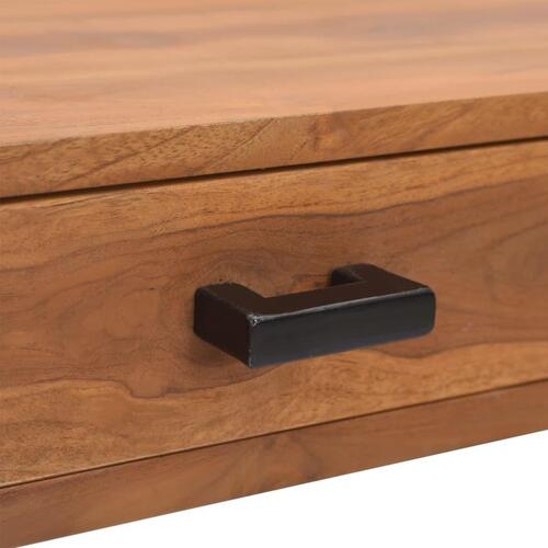 Skrivebord 110x40x75 cm massivt teaktræ