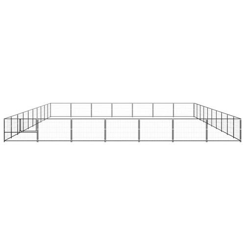 Hundeløbegård 70 m² stål sort