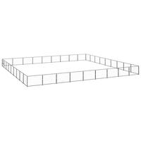 Hundeløbegård 81 m² stål sort