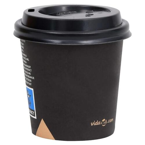 Papkrus med låg 250 stk. 120 ml sort