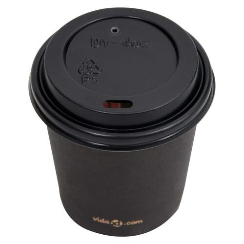 Papkrus med låg 250 stk. 120 ml sort