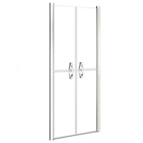 Brusedør 86x190 cm klart sikkerhedsglas