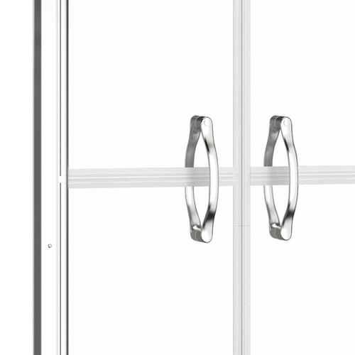 Brusedør 86x190 cm klart sikkerhedsglas