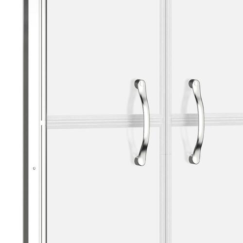 Brusedør 86x190 cm delvist matteret sikkerhedsglas