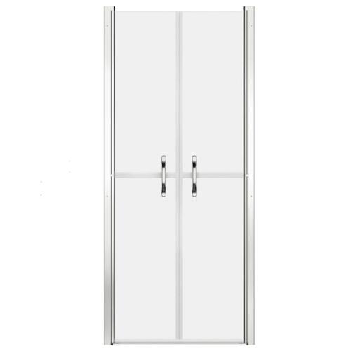 Brusedør 81x190 cm matteret sikkerhedsglas