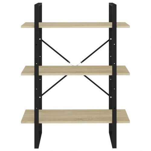 Bogskab 80x30x105 cm konstrueret træ sonoma-eg