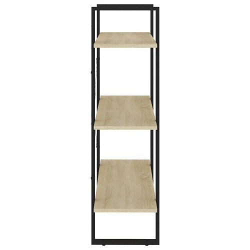 Bogskab 80x30x105 cm konstrueret træ sonoma-eg