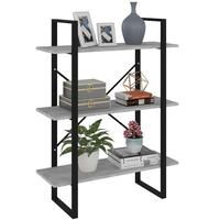 Bogreol 80x30x105 cm spånplade betongrå